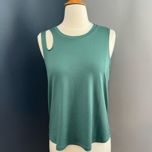Balance Collection Women’s Teal Cutout Athletic Tank Top Medium